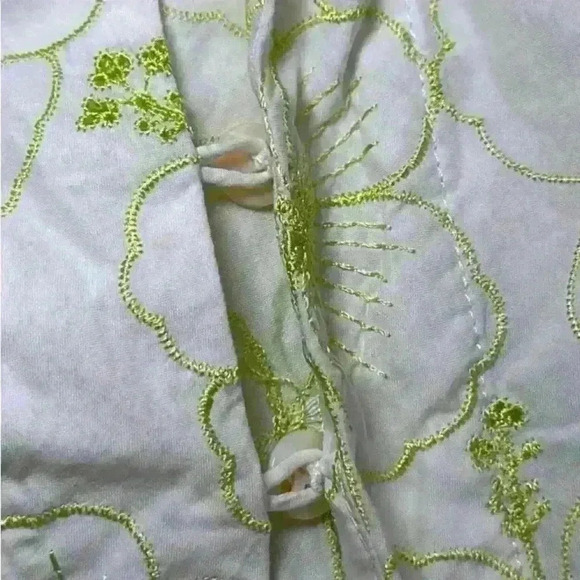 Women’s Tori Richard Honolulu Embroidered Hibiscus 3/4 Sleeves Tunic, Size 12 - Picture 14 of 16